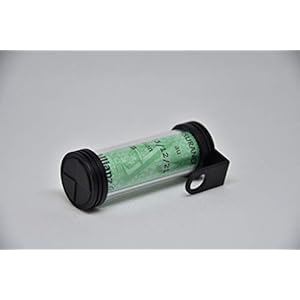 Fricote Porte Vignette Assurance Moto Tube, Accessoire Scooter/Moto Support De Vignette Assurance Etanche d’affichage pour Moto/Scooter/Quad (Noir)