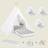 Wilwolfer 4 Pack Kids Teepee Tent - Play Tent with...