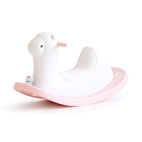 Schaukelpferd QIQIDEDIAN Rocking Horse Alpaka Rocking Horse Kind Rocking Horse Korean Baby Trojan mit Bär Papa…
