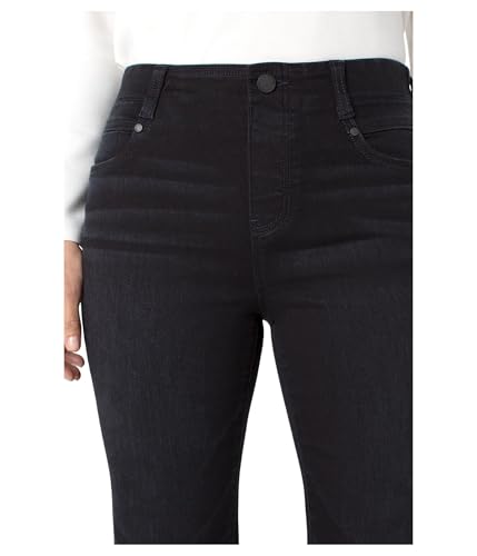 Liverpool Women's Gia Pull-on Mid-Rise Flare Jean with Wide Hem 30'' Inseam3