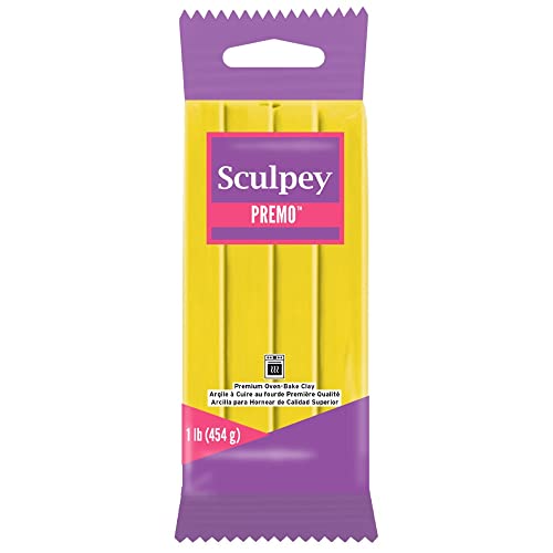 Polyform Sculpey Clay Set, Cadmium Yellow Hue, 1 lb