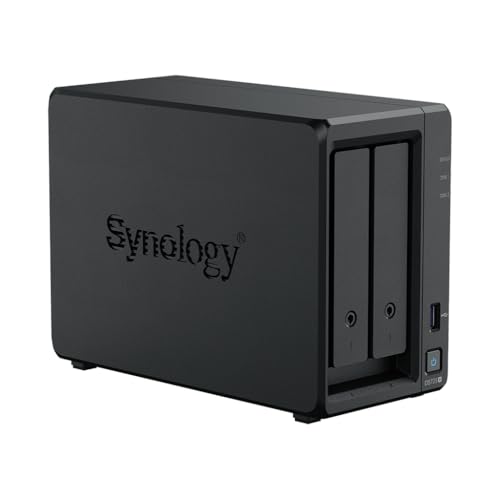 Image of Synology DS725+ Bundle 24TB Western Digital (WD Red Plus 2X 12TB) 2 Bay Plus Series with Ryzen R1600, 4GB RAM (32GB max), 1x 2.5GbE, 1x 1GbE, 2x M.2 NVMe Slots