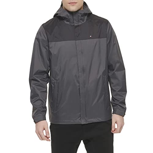 Image of Tommy Hilfiger Men's Lightweight Breathable Waterproof Hooded Jacket