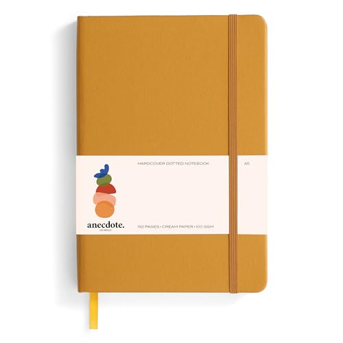 ANECDOTE. Hardcover Dotted Journal with Thick 100 gsm Paper...