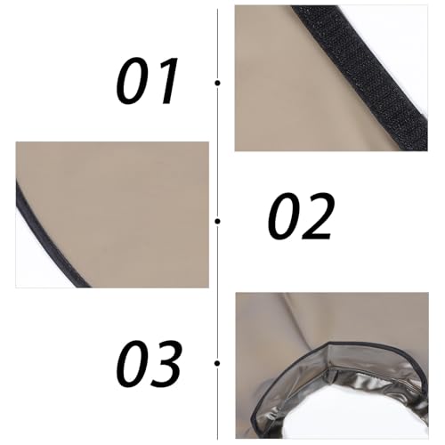 Capa impermeable para corte de cabello TIDTALEO gris grande miniatura 7