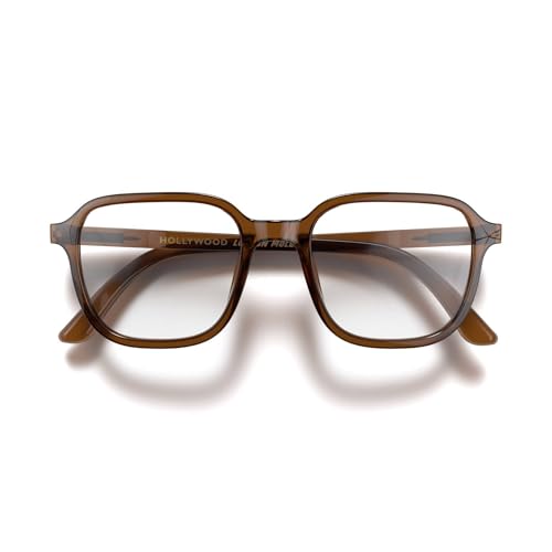 Image of LONDON MOLE Hollywood thin lightweight reading glasses | Sleek square frame | Contemporary minimal style | Men and women