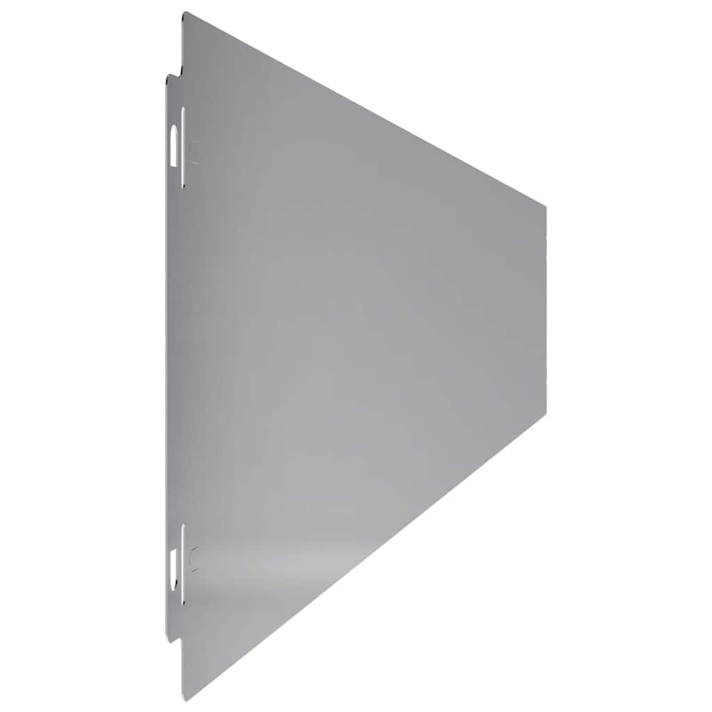 Krawędzie trawnika z ocynkowanej stali, 15 x 103 cm, 10 sztuk, elastyczne krawędzie ogrodowe z systemem wtykowym, do obramowania grządek, rabatów, tarasów, ścieżek, trawników i roślin