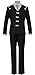 Nsoking Anime Mens Costume Suit Cosplay Uniform 4PCS Cosplay Outfit Death Halloween (Black, Large)