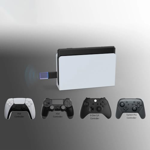 Image of New World Wireless Bluetooth Controller Converter Receiver Adapter for PS4 /PS5 /Switch /Xbox ONE Slim Bluetooth Controller Converter for Switch, PC, Android Box