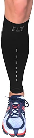 Leg Compression Sleeve - Men and Women's - Odor Eliminating Coffee Yarn Fabric, Improves Circulation and Speeds Recovery - Perfect for Running, Cycling, Basketball, Training