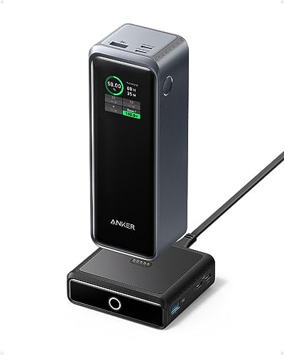 Prime Power Bank (27650mA)＋Charging Base Anker Prime 27,650mAh Power Bank (250W) with 100W Charging Base, 3