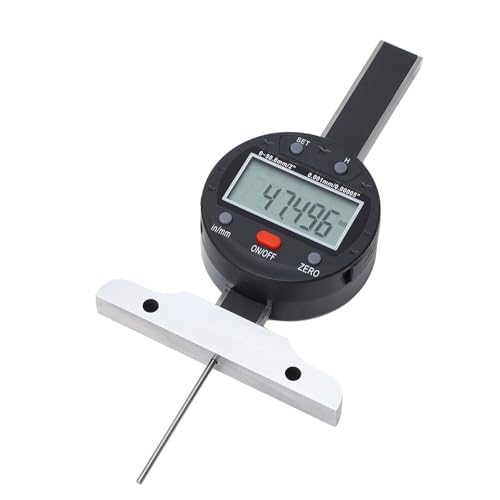 Depth Gauge 0-50.8mm Micrometer Thin Bar LCD Screen USB Port Electronic Depth Gage