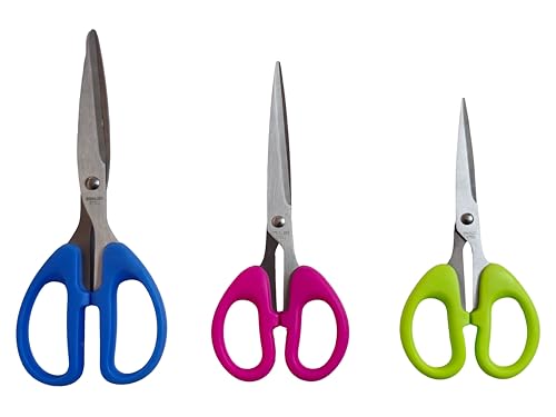 Image of Heff Scissors Set of 3, Multipurpose Scissor for Office, Home and Students