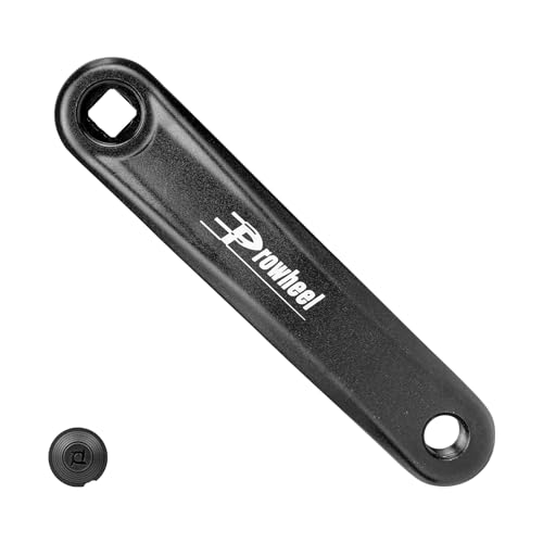 MEGHNA Manivelle de vélo gauche - Manivelle en aluminium de qualité supérieure avec trou carré (152/165/170 mm) - Universel pour vélo de ville, vélo de...
