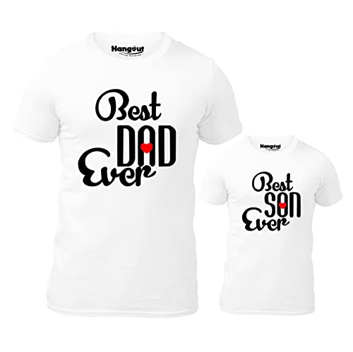 Image of Hangout Hub | Family T-Shirts | Best Dad Son | Set of 2