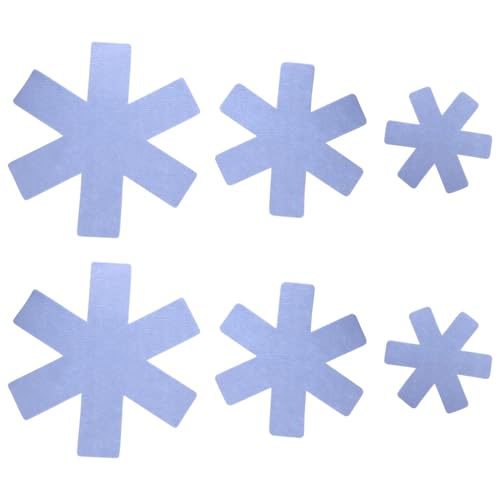 ZUNOXAZ 6個 不織素材鍋敷き 大中小ポットパン仕切りパッド 多機能鍋保護マット 耐熱コンパクト収納テーブル保護用調理器具プロテクター