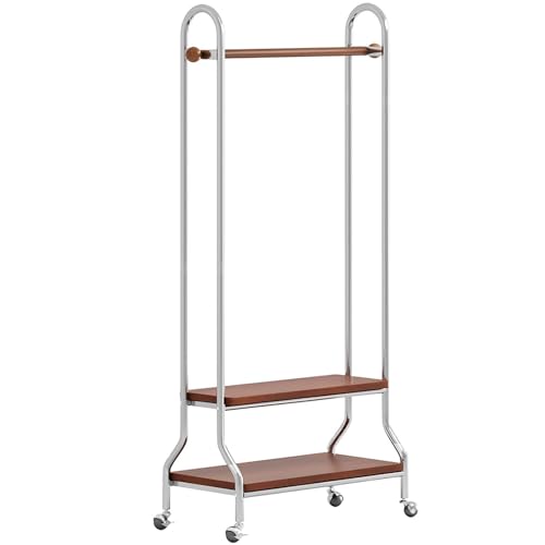 Portant à vêtements à roulettes pour aménager l'entrée et la chambre