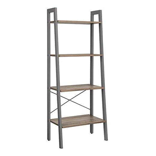 How build storage cubboard for pressure washer a table VASAGLE 4-Tier Ladder Shelf for Diverse Spaces