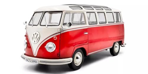 Solido 1:18 VW T1 21 Windows rot/weiß