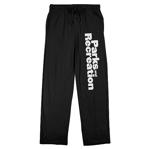 Bioworld Parks & Recreation Logo Men's Black Sleep Pajama Pants