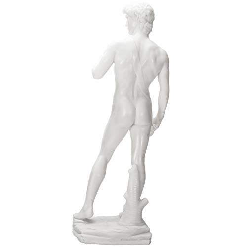 Estatua David de Michelangelo acabado mármol blanco miniatura 2