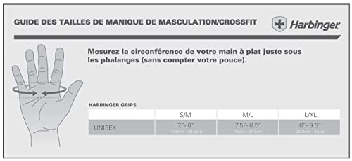 Harbinger Pro Wristwrap Weightlifting Gloves With Vented Cushioned Leather Palm (Pair), Large , Black #TOP2