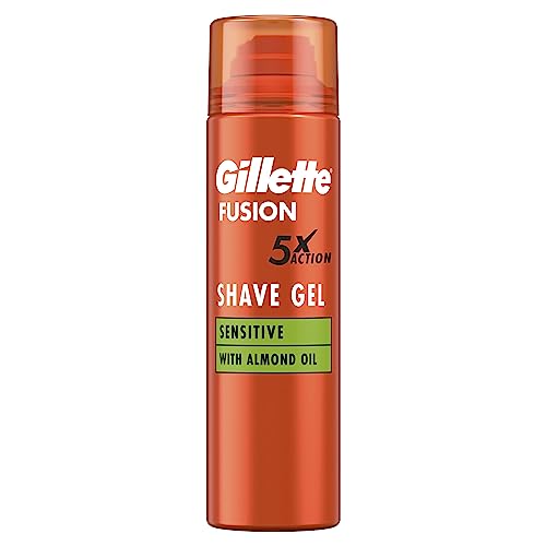 Gillette Fusion5 Ultra Sensitive Shaving Gel for Men 200 ml Soothes & Protects Sensitive Skin Leaving It Clean & Comfortable