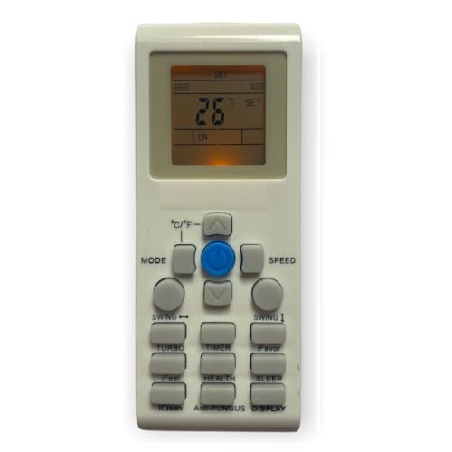 Image of Upix AC Remote No. 171 (with Backlight), Compatible /Replacement for Videocon AC Remote Control (Exactly Same Remote Will Only Work)