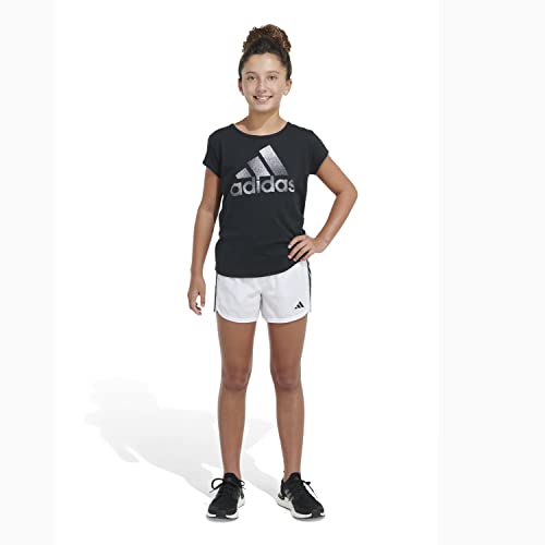 adidas Girls' Aeroready 3-Stripes Woven Pacer Color Shorts3