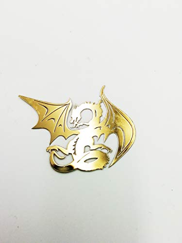 Jyxindzkj 2 Pcs Metal Adhesive Dragon Badge Chrome Decals Windows Box Cellphone Case Cover Stickers Plate For Car Ipad Iphone And Laptop thumb #5