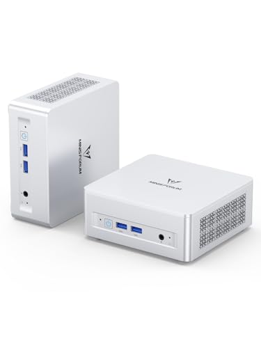 MINISFORUM UM870 Slim Mini PC Barebone AMD Ryzen 7 8745H(8C/16T), Mini Desktop Computer Without RAM/SSD/OS, Radeon 780M Graphics, USB4/HDMI/DP Output, 2.5G LAN, 4xUSB Ports, WiFi 6E, BT5.3 (Renewed)