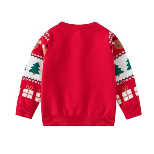 Image of Ugly Christmas Sweater for Girls Funny Xmas Knit Pullover Shirts Kids Child Holiday Jumper Tops Outfit 2-14 Years