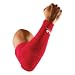 McDavid 6500 HexPad Power Shooter Arm Sleeve, One Each Fits either Arm (Scarlet Red, Large)