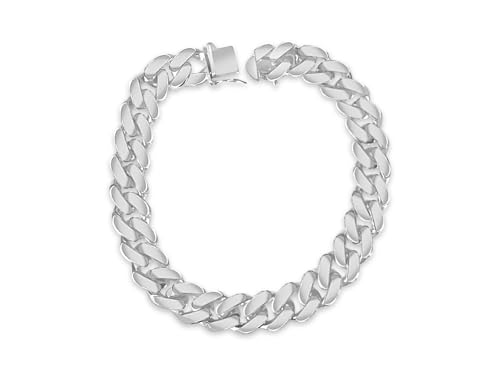 Amazon.com: TEX Solid Sterling Silver Handmade 12mm Curb