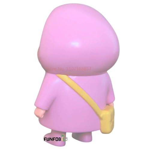 Image of FUNFOB Shinchan Action Figure | Shin chan Figurine Cartoon Figures Toys for Boys & Girls PVC Multicolour (Shinchan Rain Pink)