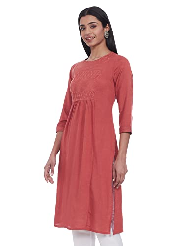 Image of Max Women Embroidered Straight Kurta