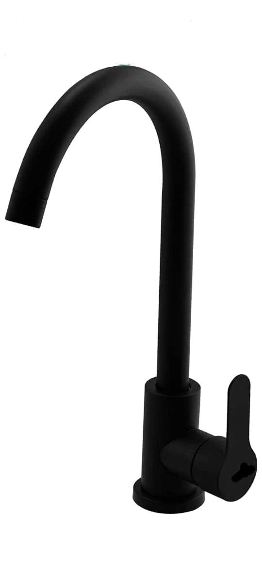 Stainless Steel Kitchen Sink Mixer Tap with 360 Swivel and Connection Hoses, Deck Mounted,Hot & Cold Mixer (Black Matte) (B0CKNF5GBS) Amazon Price History, Amazon Price Tracker