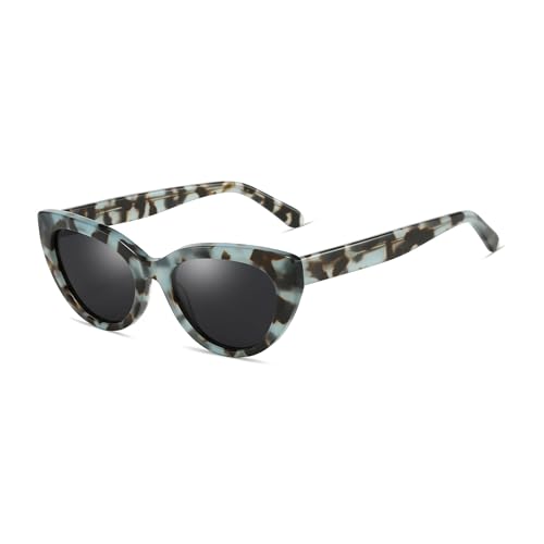 Lunettes de soleil polarisées œil de chat tendance en acétate de qualité supérieure