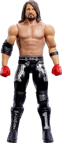 Mattel Figurine WWE Top Picks de 15,2 cm à collectionner AJ Styles avec 14 points d'articulation et look réaliste