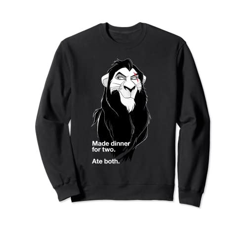 Sweatshirt Disney Villains Scar avec imprimé humoristique et col rond
