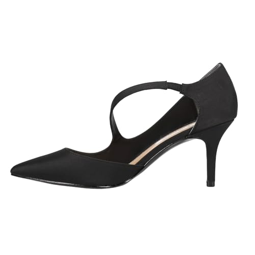 NINA Womens Thelma Pointed Toe Mary Jane Evening Pumps Dress Casual Casual Mid Heel 2-3" - Black3