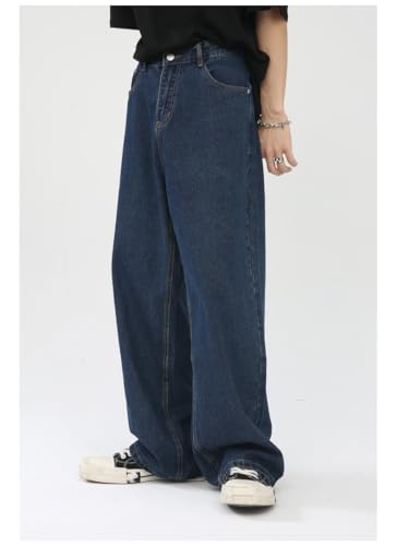 Men's Denim Jeans Korean Style Casual Loose Wide Leg Commuting Daily Wide Leg Pants for Men4