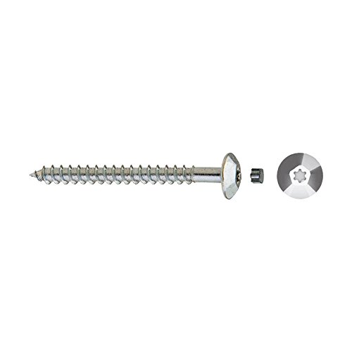 Celo 97105Tic - Tornillo Rosca Tirafondo Tic Cabeza Ancha Impronta Tx Diámetro 7X105 Mm, Cincado, 50 Unidades