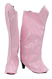 Verycos Adult Anime Cosplay Shoes Boots Costume Accessories School Shoes for Men Women Pink