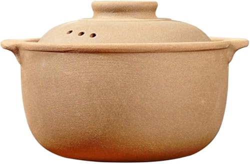 SLLS よもぎ蒸し 黄土壺 手作り 土鍋 天然素材 美容 健康 エステ サロン用 家庭用 キャセロールポット ガス・炭火対応 耐熱 黄土製 よもぎ蒸し器 小型 伝統デザイン