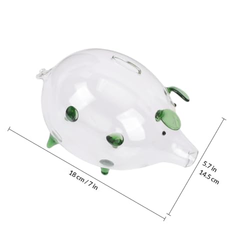 Hucha transparente de cerdito para motivar el ahorro visual y controlar monedas 3