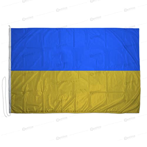 Bandera Ucrania 100 x 70 cm Tejido náutico 115 g/m², bandera de Ucrania equipada con cordón y doble costura perimetral Cover