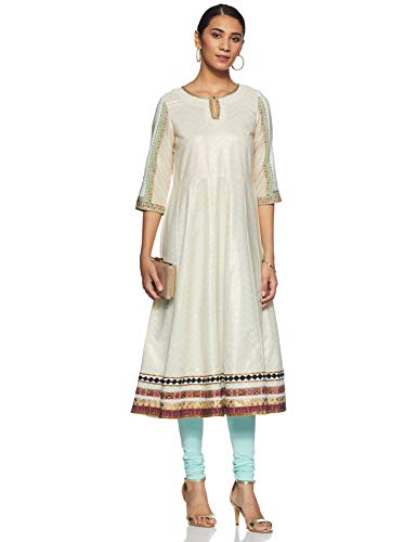 Image of Biba Women Dyed Bottom WEAR(CORE # K-001-1 Aqua Blue XXL)