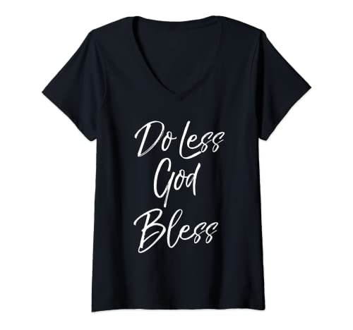 Womens Christian Quote for Women Sabbath Gift Do Less God