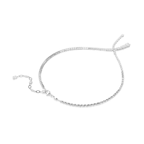 Swarovski Matrix Y Necklace, Mixed Cuts, Clear, Rhodium Finished4